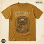 constant readers society est 1974 horror book club t shirt studio frontal mustard