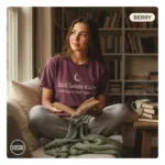 dark fantasy reader bookish garment dyed t shirt romantasy gothic literature tee reading nook female young berry