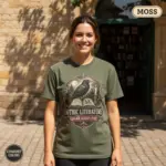edgar allan poe gothic literature t shirt sunlight female moss