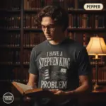 i have a stephen king problem funny horror t shirt creative male pepper
