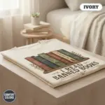 Comfort Colors garment-dyed t-shirt in ivory with bold "I Read Banned Books" statement typography printed at front chest center