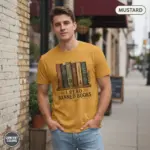 i read banned books statement garment dyed t shirt bookish apparel for readers urban street male young mustard