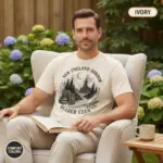 new england horror reader gothic book lover t shirt mature male ivory