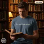 poe would understand funny edgar allan poe garment dyed t shirt gothic bookish tee creative male blue jean