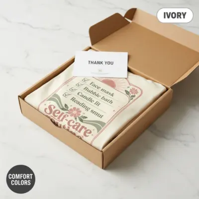 Ivory Comfort Colors garment-dyed tee with Reading Smut Is Self-Care bold typography print for spicy romance readers