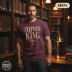 stephen king era horror reader t shirt library male berry