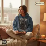 the raven nevermore hoodie reading nook female young blue jean