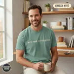 well read and dangerous banned books garment dyed t shirt bookish statement tee mature male chalky mint
